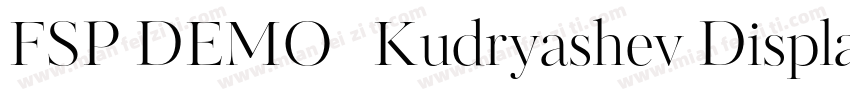 FSP DEMO   Kudryashev Display Regul字体转换